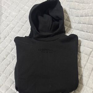 Essentials Black Turtleneck Sweater Hoodie